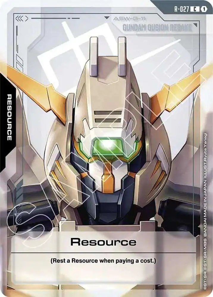 Gundam Trading Card Game Steel Requiem Single Card Common Resource