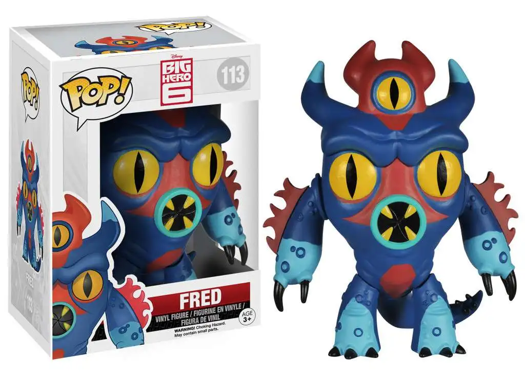 Funko Disney Big Hero 6 POP Disney Fred Vinyl Figure 113 Damaged
