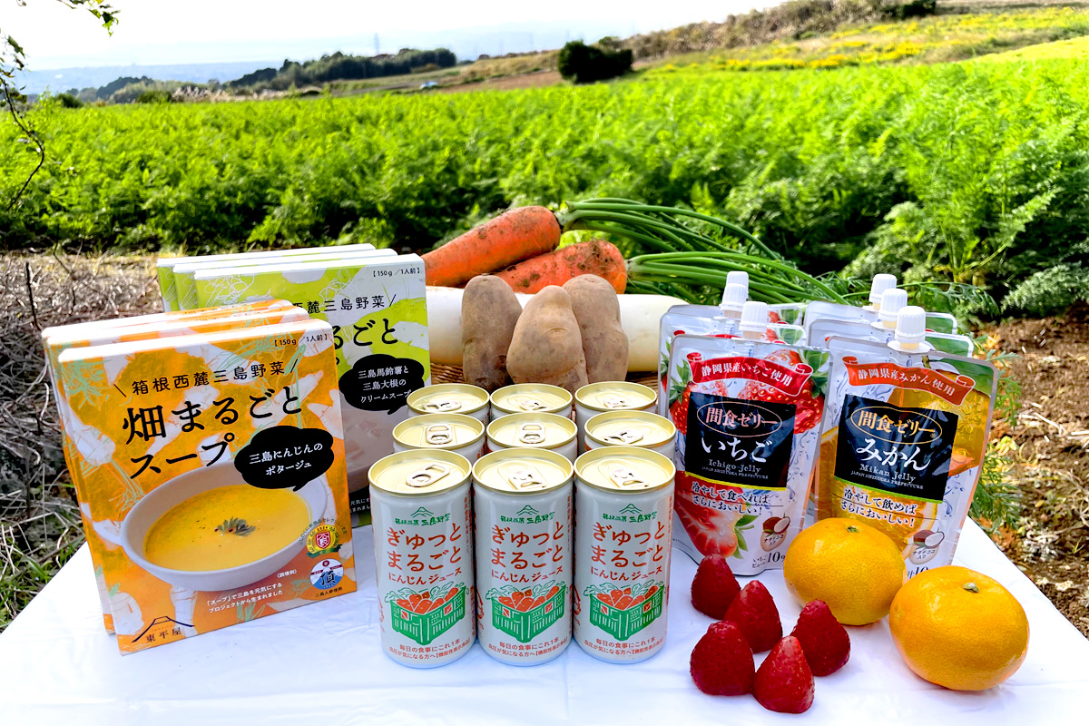 畑の逸品まるごとセット～にんじんジュース、フルーツゼリー、スープの