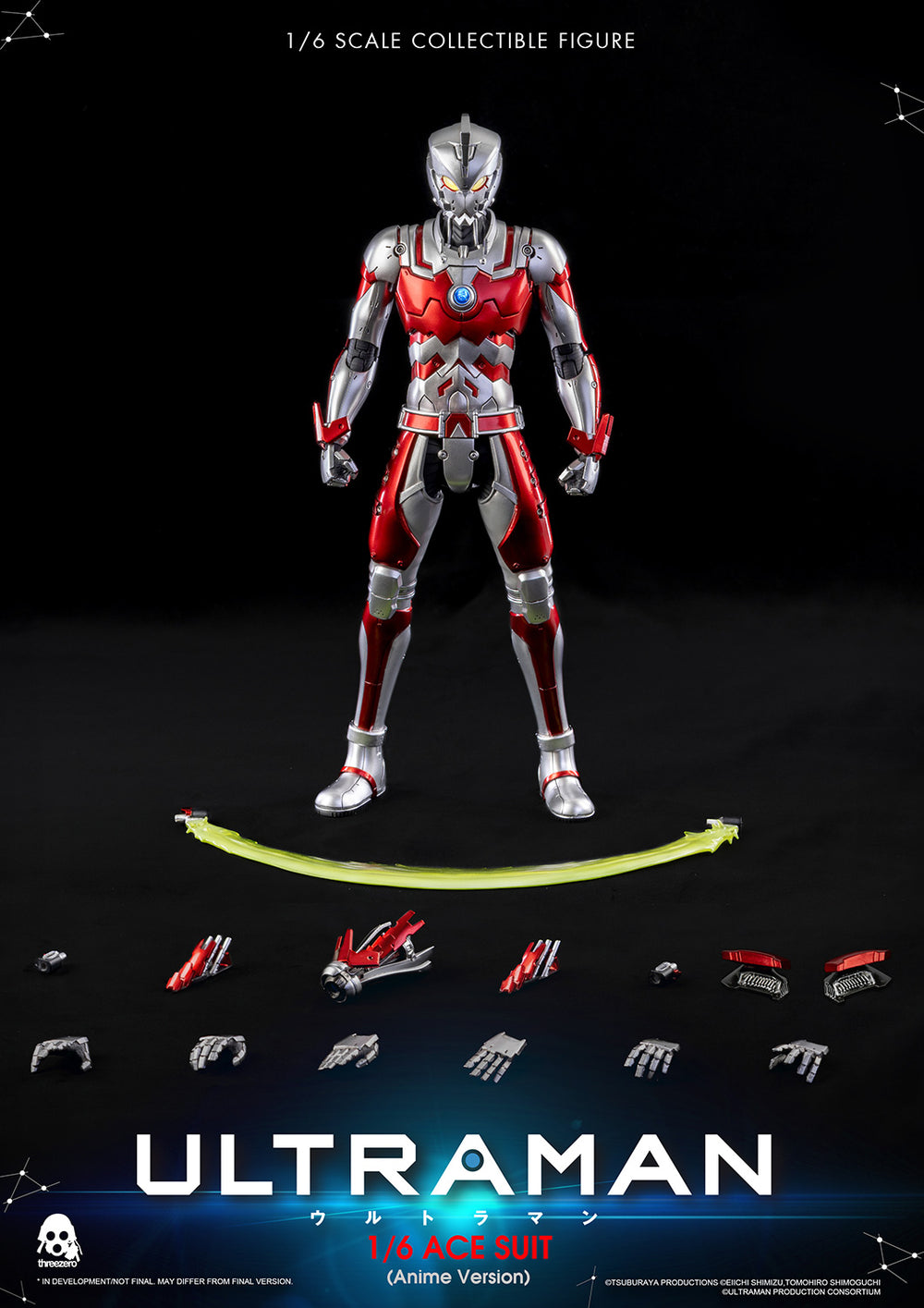 ThreeZero Ultraman Ace Suit (Anime Version) 1/6 Figure
