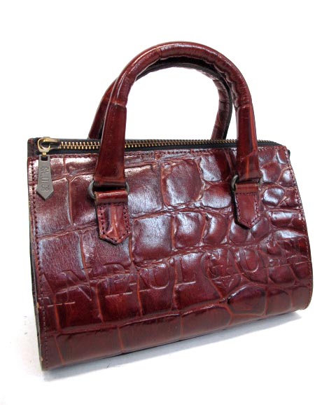 Jean Paul GAULTIER クロコダイル型押しレザーバッグ ジャンポール