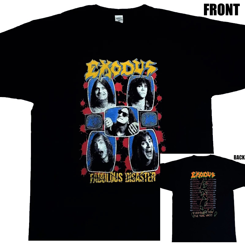 EXODUS】ロックTシャツ メンズ バンドTシャツ メンズ EXODUS Fabulous