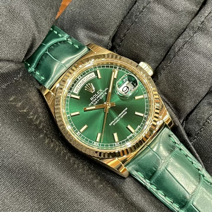 お洒落なグリーンで彩られた最高峰モデル Ref.118138 | ロレックス専門