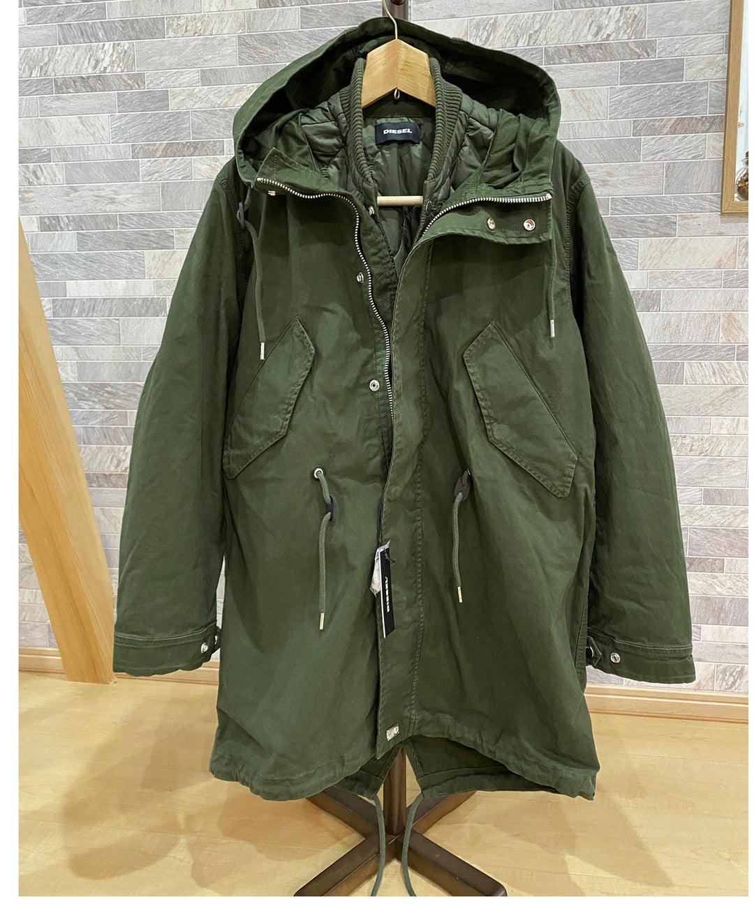 DIESEL ディーゼル 3WAY ライナー付き ミリタリー モッズコート R