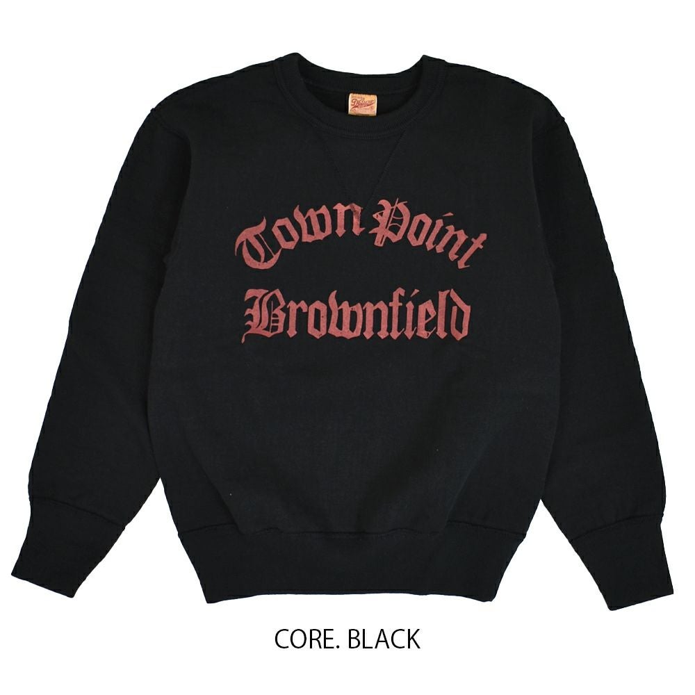 デラックスウエア (DELUXEWARE) TOWN POINT 長袖プリントトレーナー