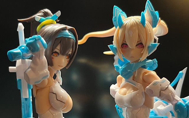 製作記録】メガミデバイス 朱羅蒼衣 忍者・弓兵を作ってみて - とり