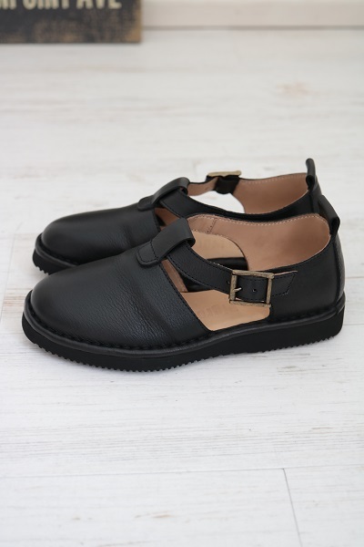 punto pigro Tストラップシューズwith VIBRAM 2色 - toritoRu