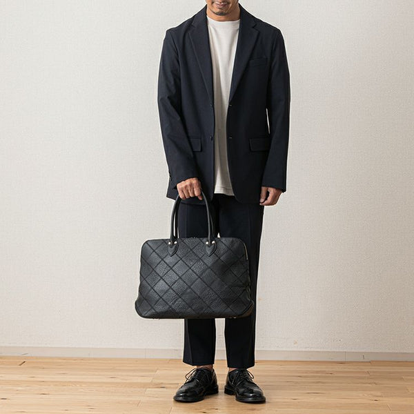 TRION トライオン トートバッグ PANEL ボストントート（シボ革