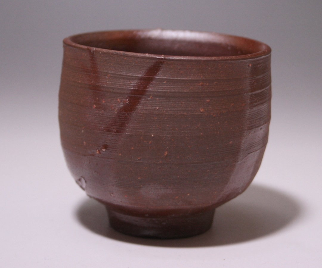 藤原 雄 作 「備前緋襷酒杯」 ～備前焼専門卸小売店 川口陶楽苑～