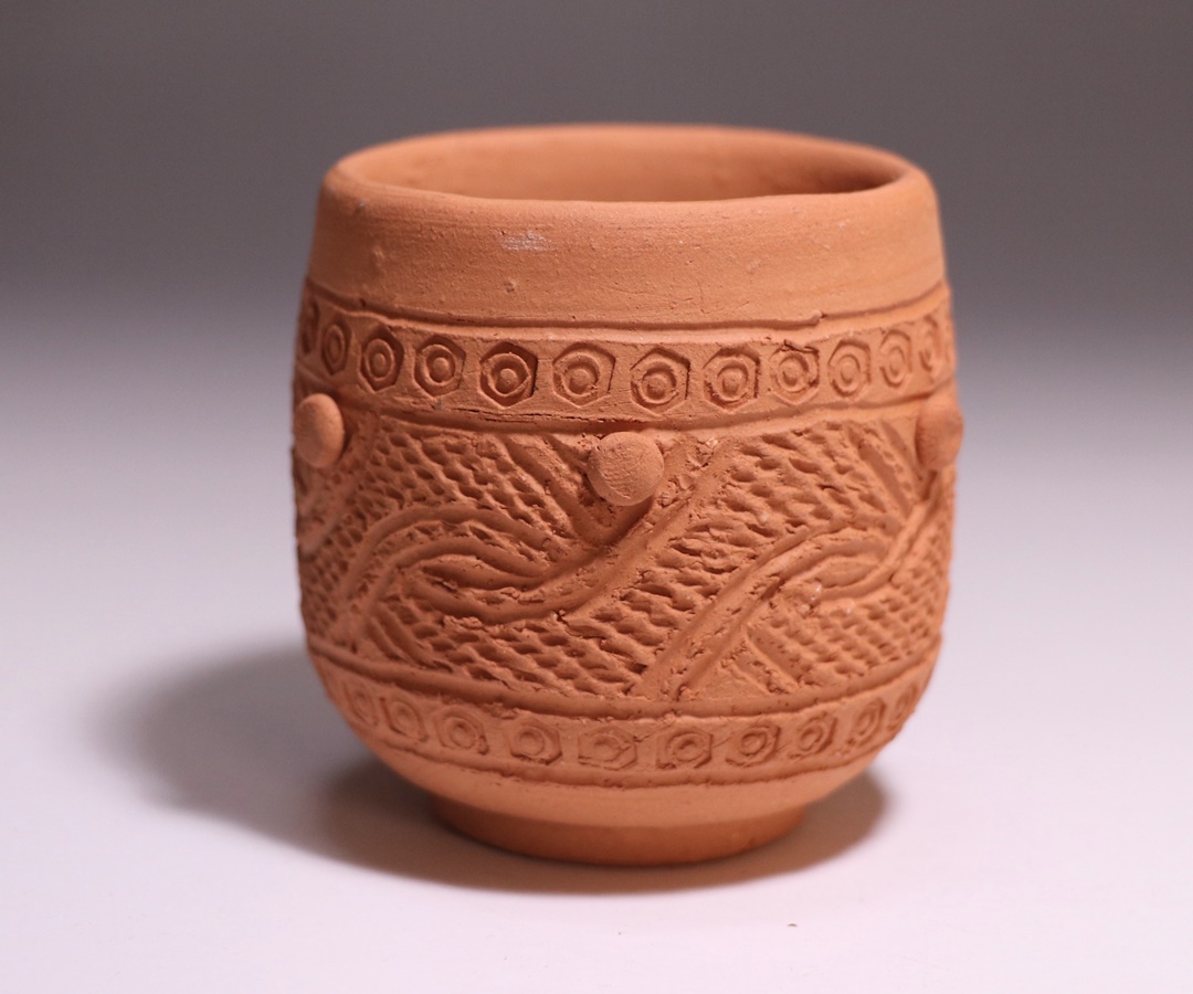 各見政峯 作 「備前酒呑 縄文」 ～備前焼専門卸小売店 川口陶楽苑～