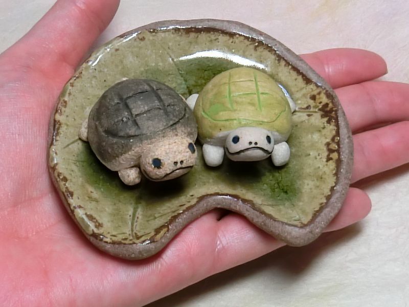 ちびかめセット - 陶房花咲