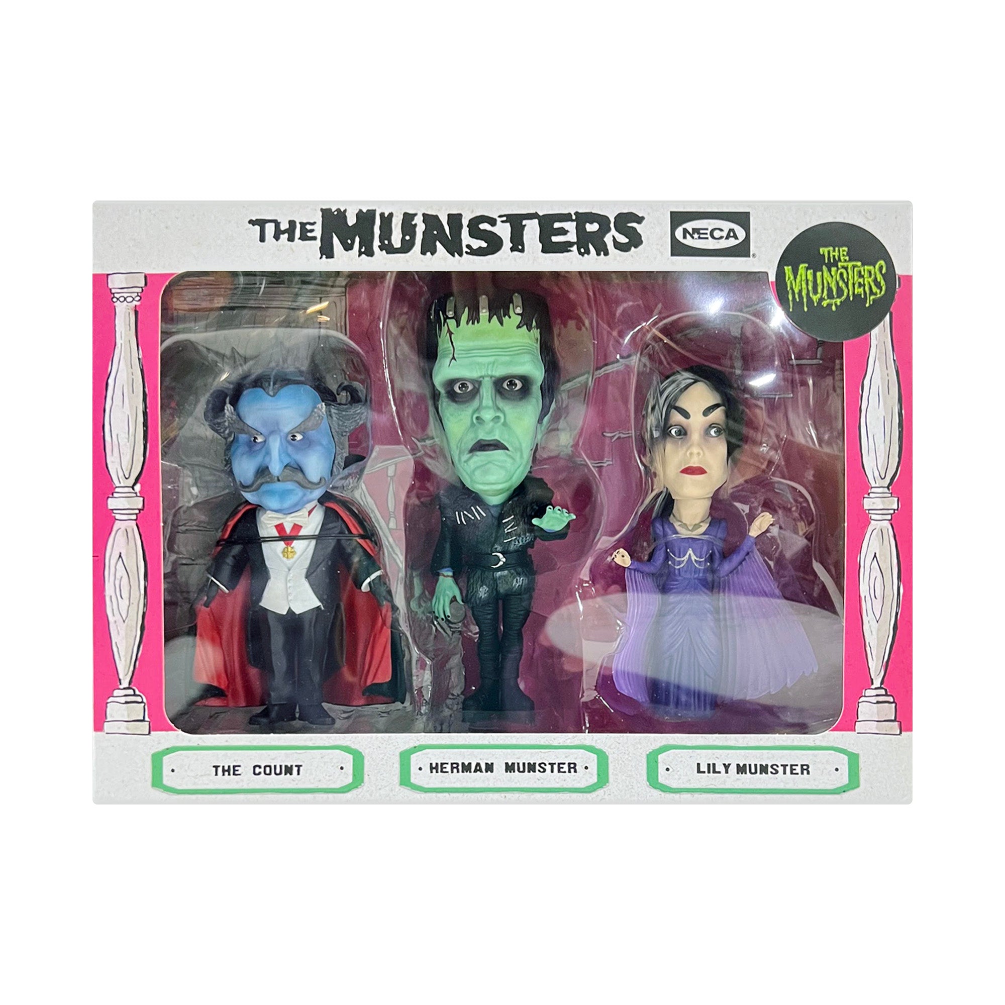 NECA: Rob Zombie's The Munsters (2022) Little Big Head 3-Pack