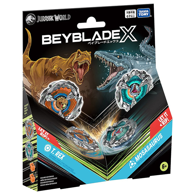 Takara Tomy Beyblade X BX-00 BXG-40 Jurassic World T-Rex