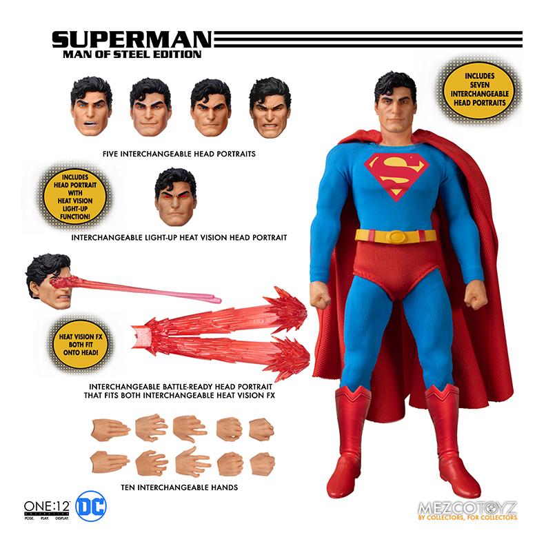 One:12 - DC Superman Man of Steel Edition - Mezco — Toy Snowman