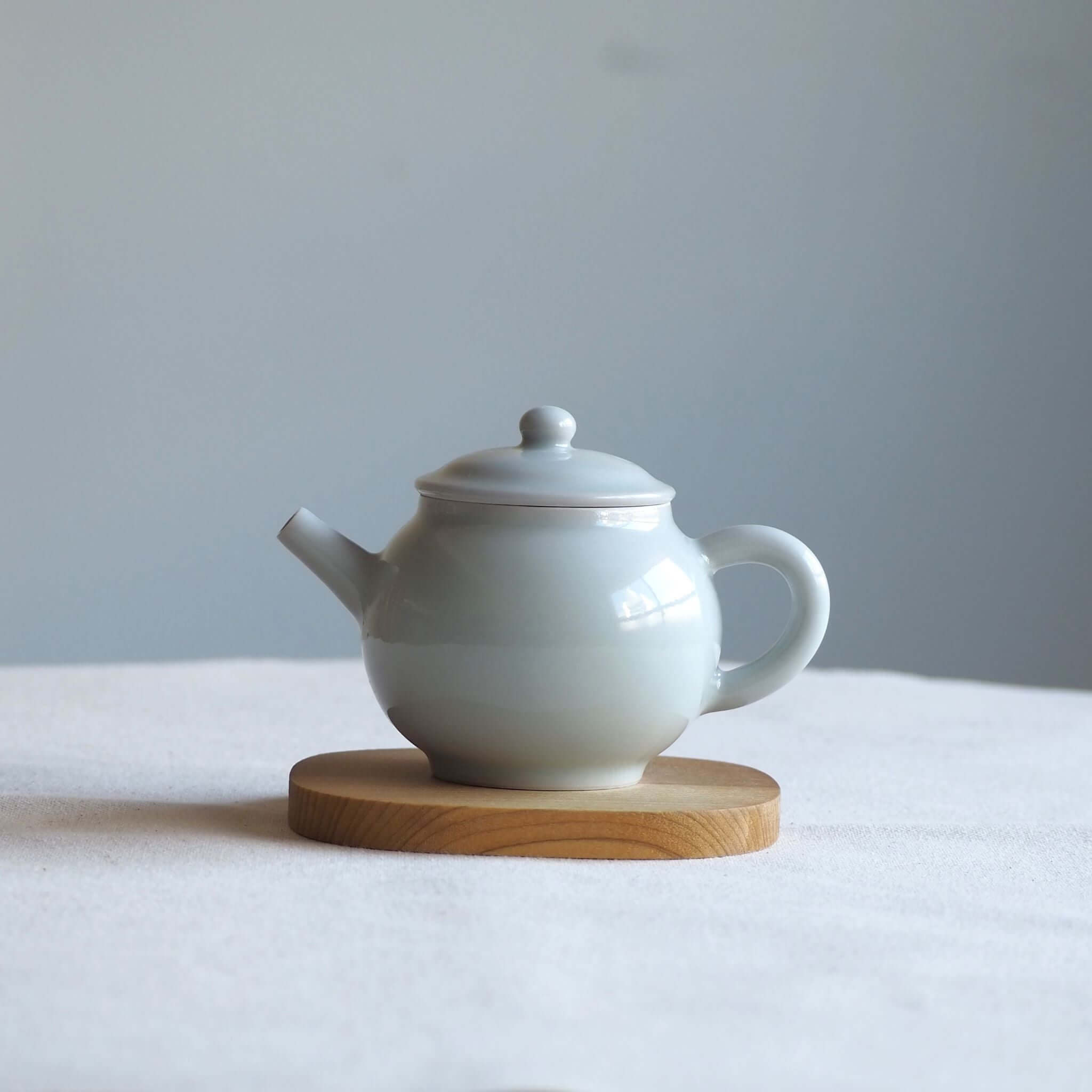 中国宋時代 青白磁急須 幅約5.5㎝ 東Y7-1208☆2F 中国宋時代 青白磁