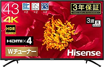 楽天市場】【中古】 ハイセンス 43V型 4K対応液晶テレビ -外付けHDD