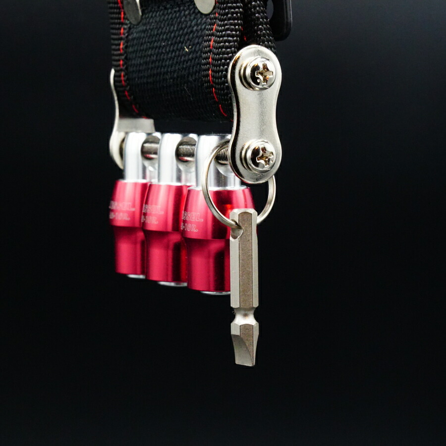 楽天市場】KNICKS (ニックス) 3SE-TSV 赤 / 黒 4号帆布ベルト クイック