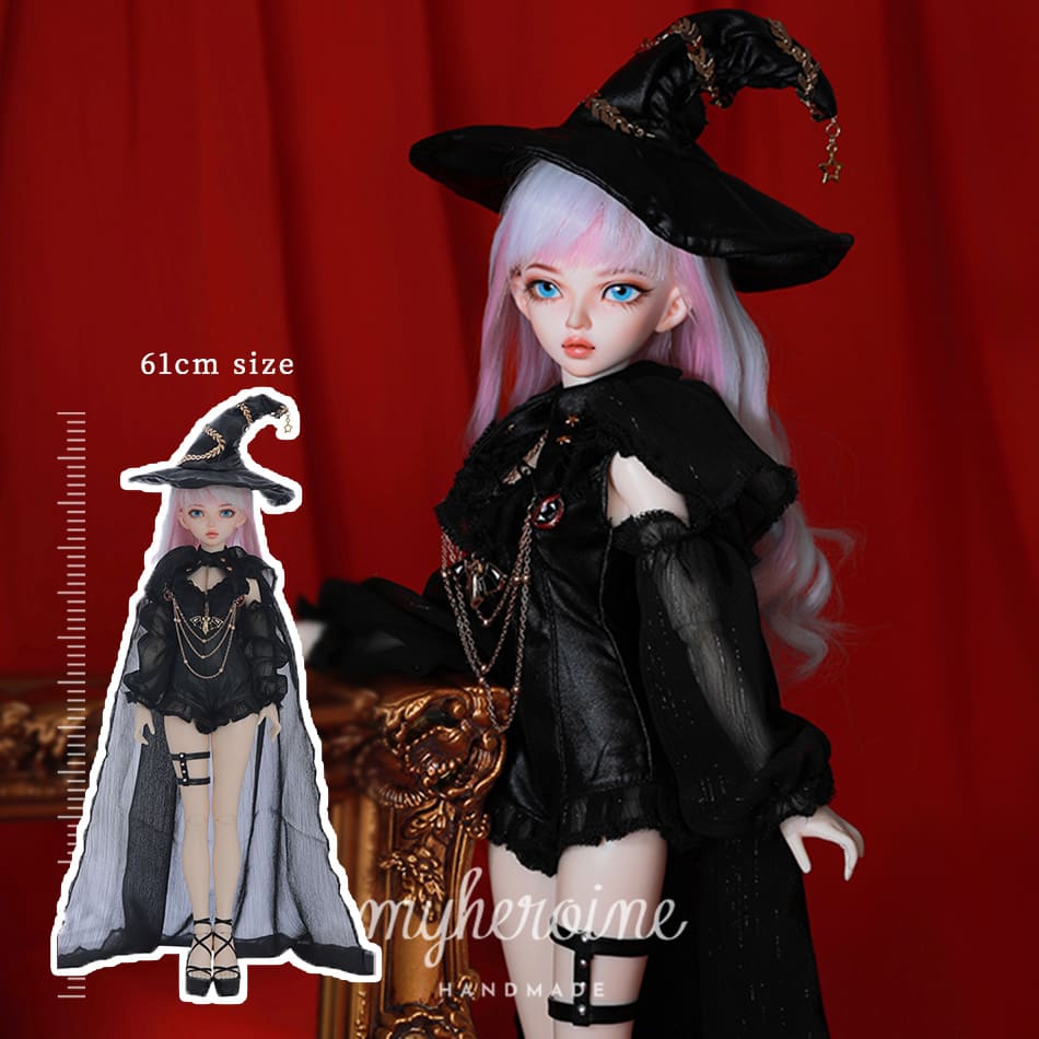 楽天市場】ドール本体 球体関節人形 女の子 魔女 ウィッチ フルセット