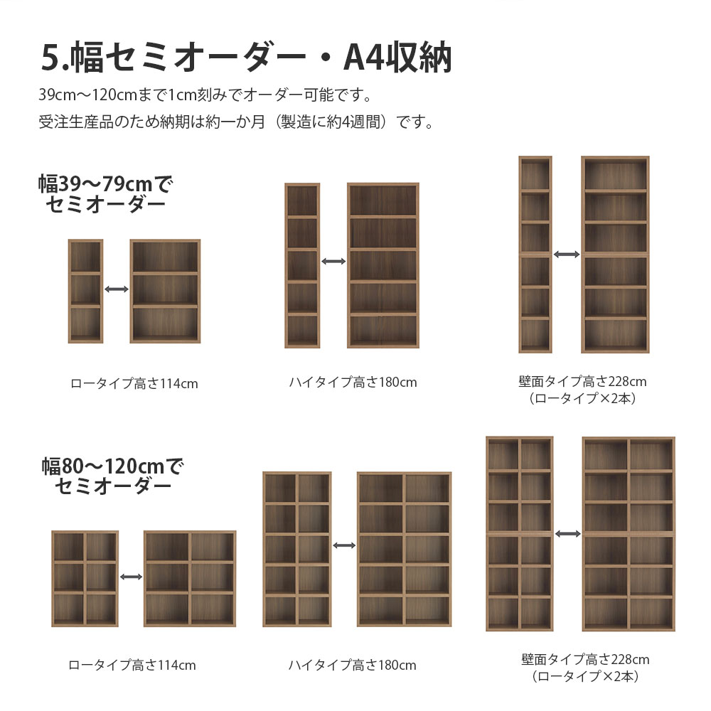 楽天市場】本棚 大容量 ハイタイプ 扉付き二段式 完成品 日本製 扉付き