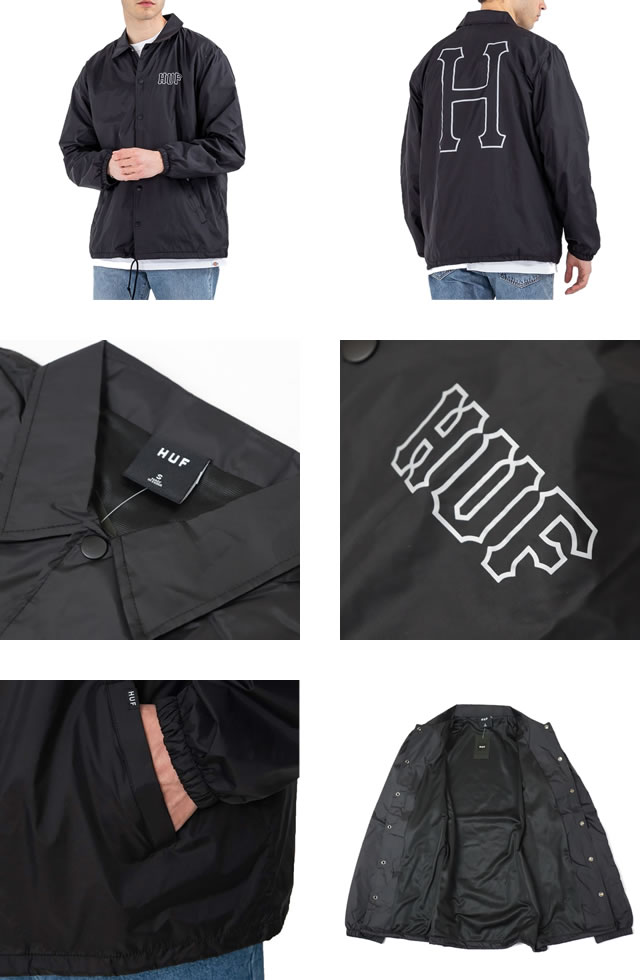 楽天市場】ハフ HUF コーチジャケット ナイロンジャケット アウター