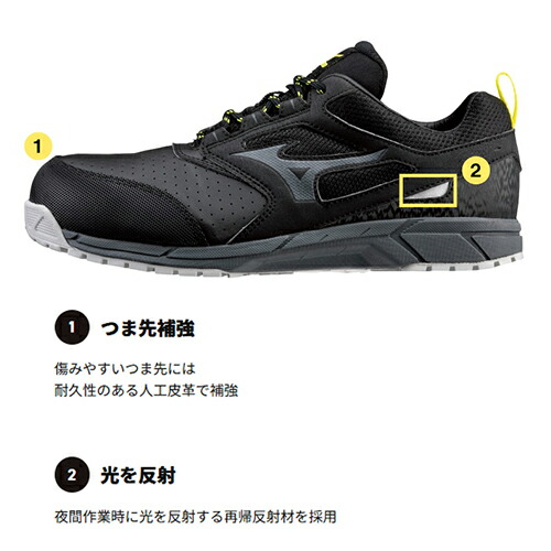 楽天市場】安全靴 ミズノ MIZUNO オールマイティ ALMIGHTY AS15L