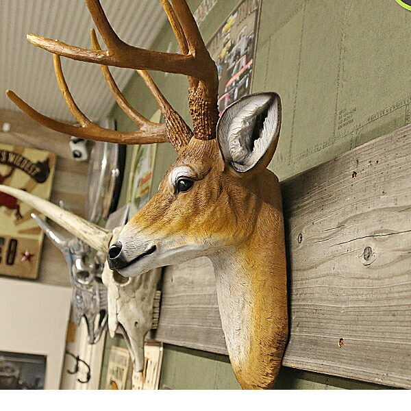 楽天市場】【在庫あり 即納】鹿 ウォールハンギング オブジェ