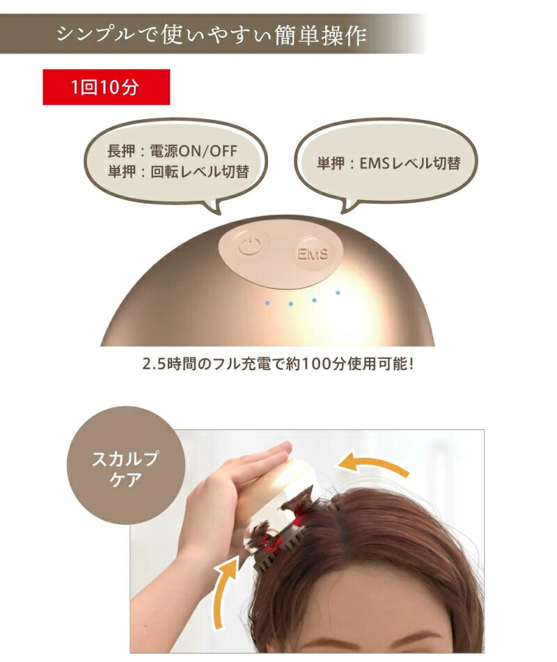 楽天市場】【ポイント10倍】 ゾーガンキンスカルプ EMS ヘッドスパ