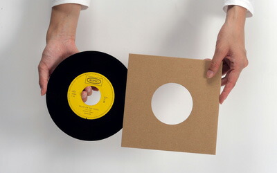 楽天市場】EPレコードジャケット 特厚紙製 両穴 クラフト茶 100枚