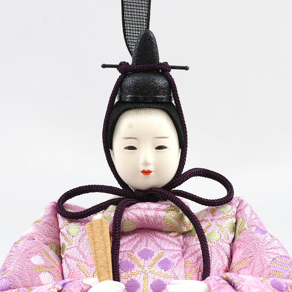 楽天市場】雛人形 コンパクト 親王飾り 柴田家千代作 葵 麻の葉に丸文