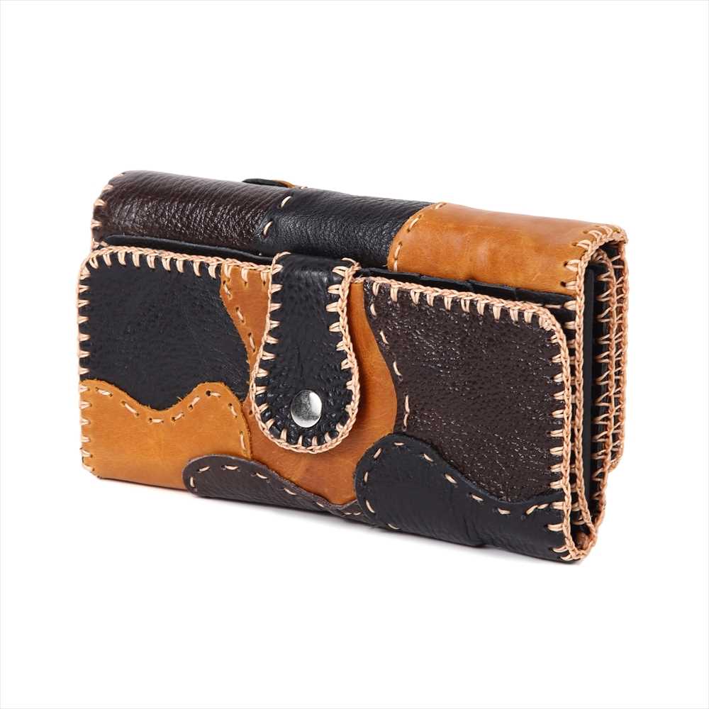 楽天市場】【クーポンあります！！】 送料無料 全6色 財布 本革 パッチ