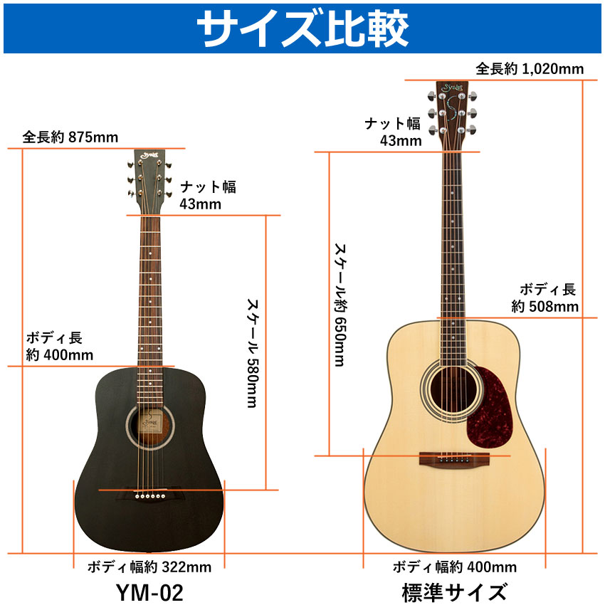 楽天市場】【ソフトケース付】S.Yairi ミニアコースティックギター YM