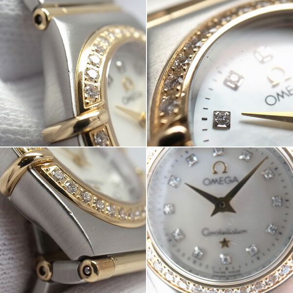 楽天市場】【緑屋質屋】オメガ コンステレーションミニ ダイヤベゼル