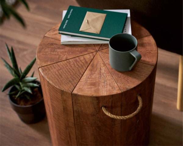 楽天市場】サイドテーブル スツール 幅35cm マンゴーウッド ナイト