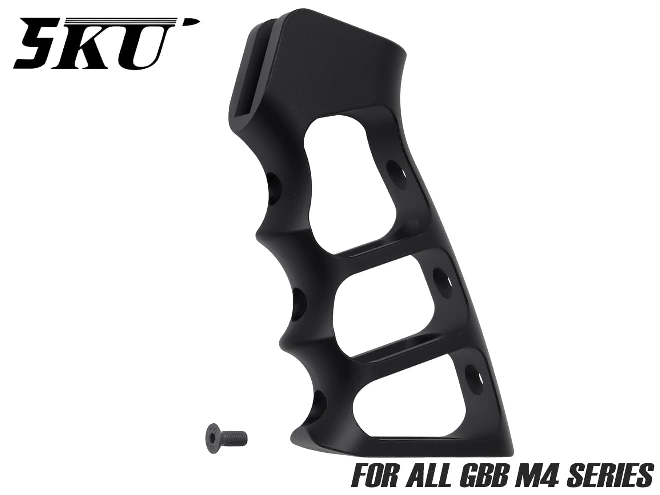 楽天市場】5KU TDタイプ アルミCNC スケルトングリップ for GBB M4
