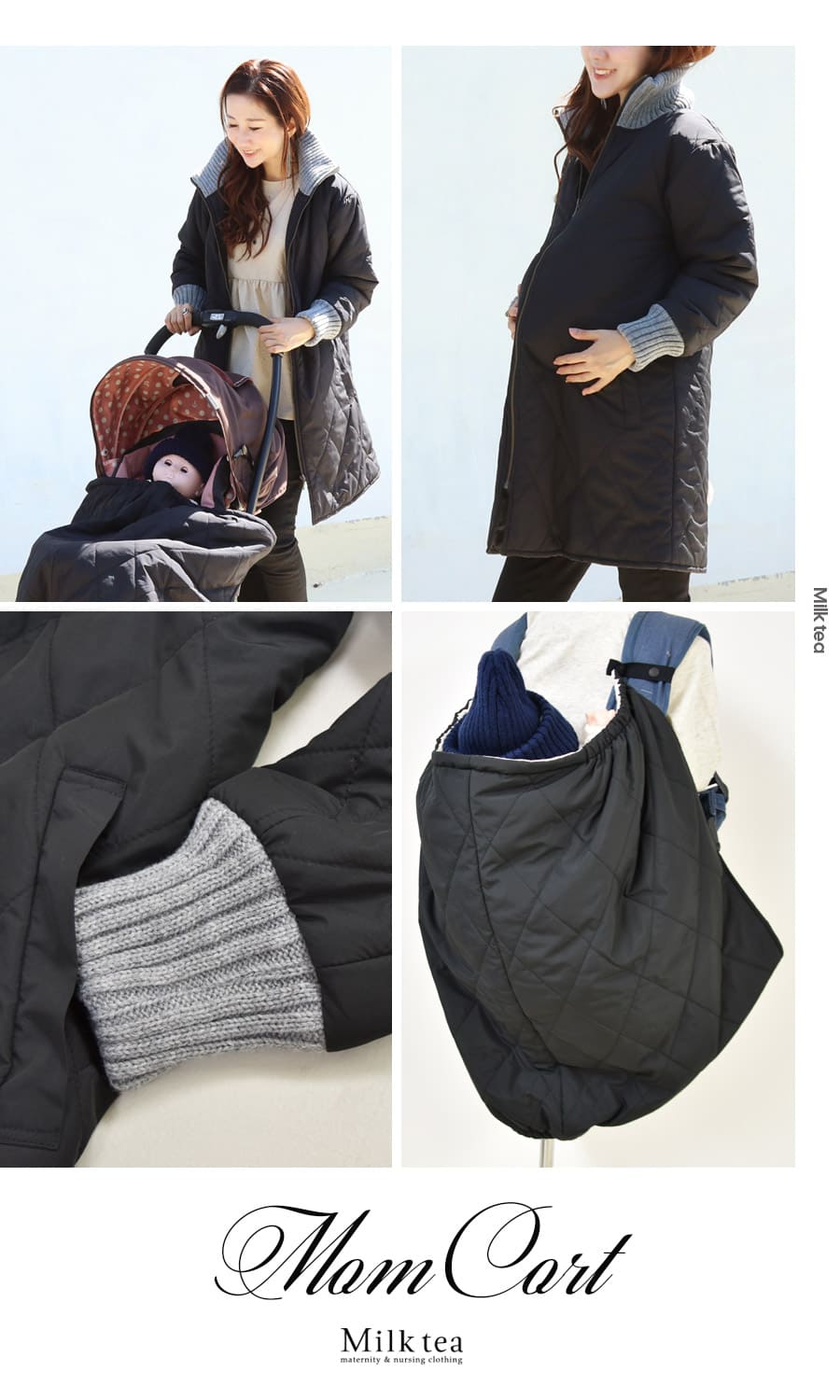 楽天市場】＜ママコート・産前産後対応＞【5WAYで使える多機能コート