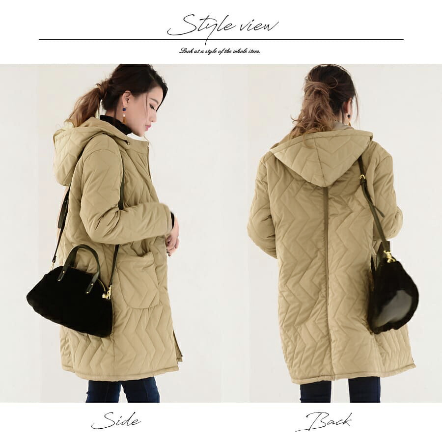 楽天市場】＜ママコート・ママアウター＞ステラ4way中綿ロングママ