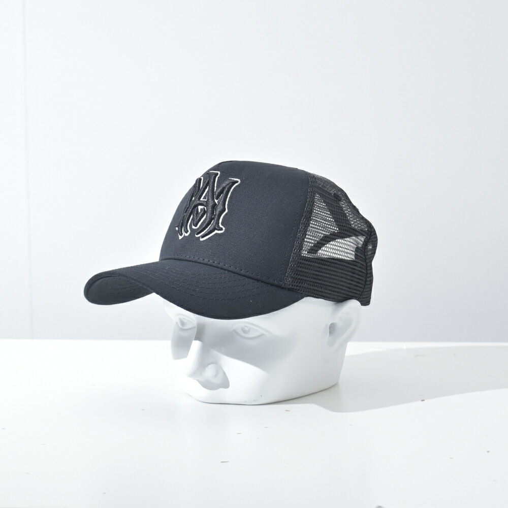 楽天市場】AMIRI アミリ 帽子 キャップ メッシュ ロゴ 黒 ブラック