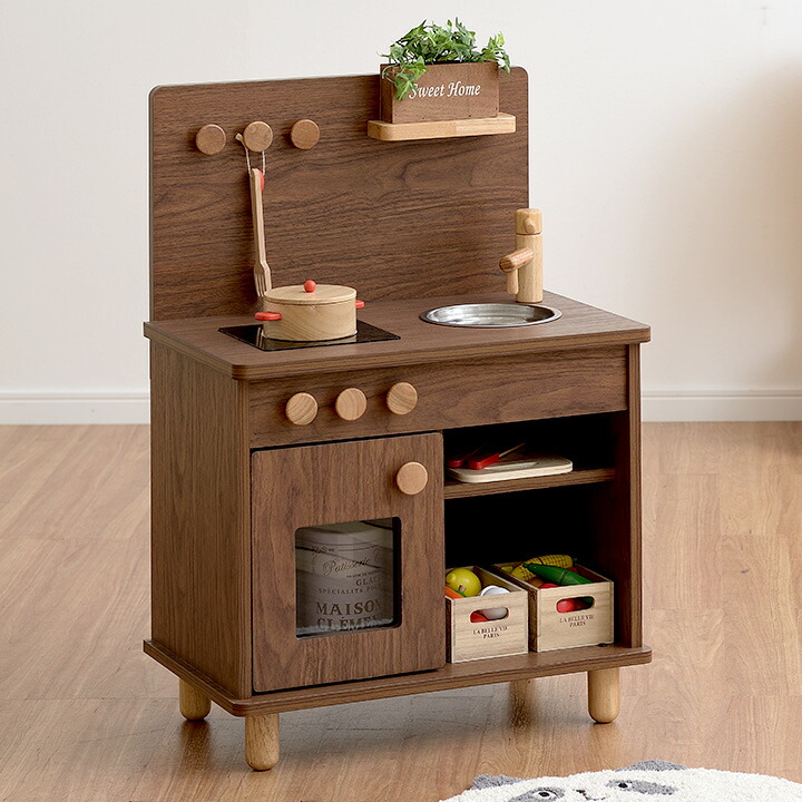 楽天市場】[組立品/IHコンロタイプ/ボウル付き] ままごとキッチン poet