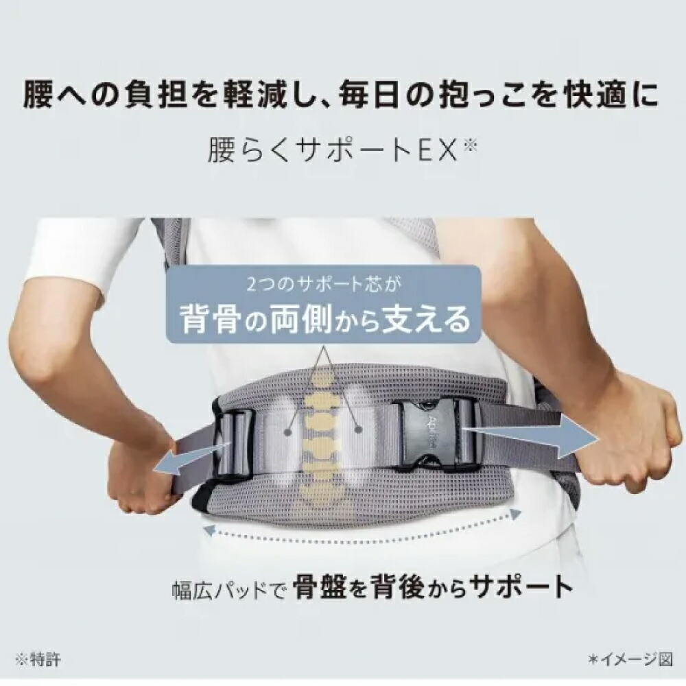 楽天市場】アップリカ ラクリスAB 抱っこ紐 メッシュ 洗濯可 腰痛 盤