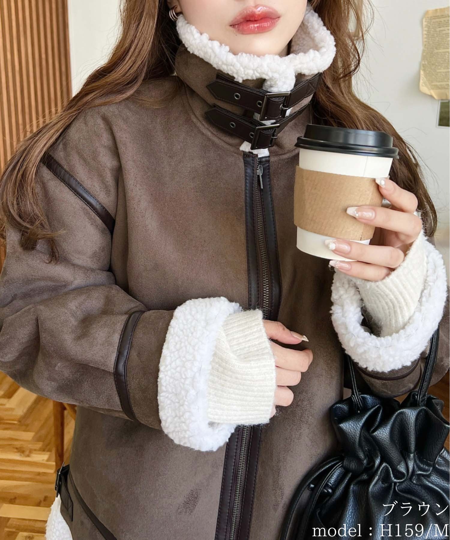 楽天市場】【49%OFF 6,990→3,500円】ムートンコート ボア スエード