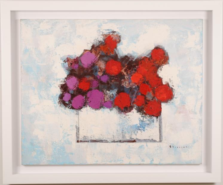 篠崎晴夫　Shinozaki Haruo FLOWERS キャンバスF3 サイン 楽天市場】 お勧め作家 > 篠崎晴夫 : アートギャラリーモトカワ