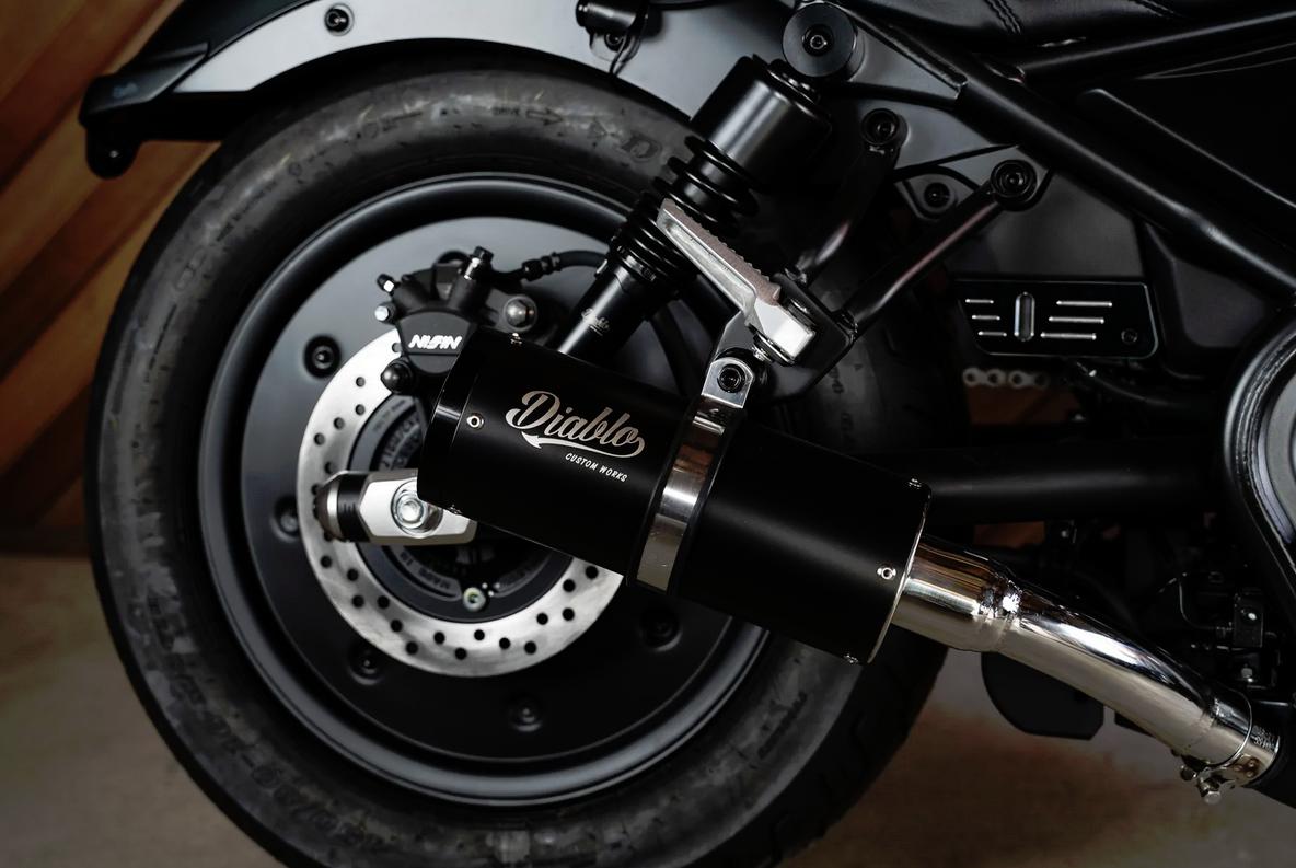 楽天市場】レブル250/300/500 スリップオンマフラー ディアブロ