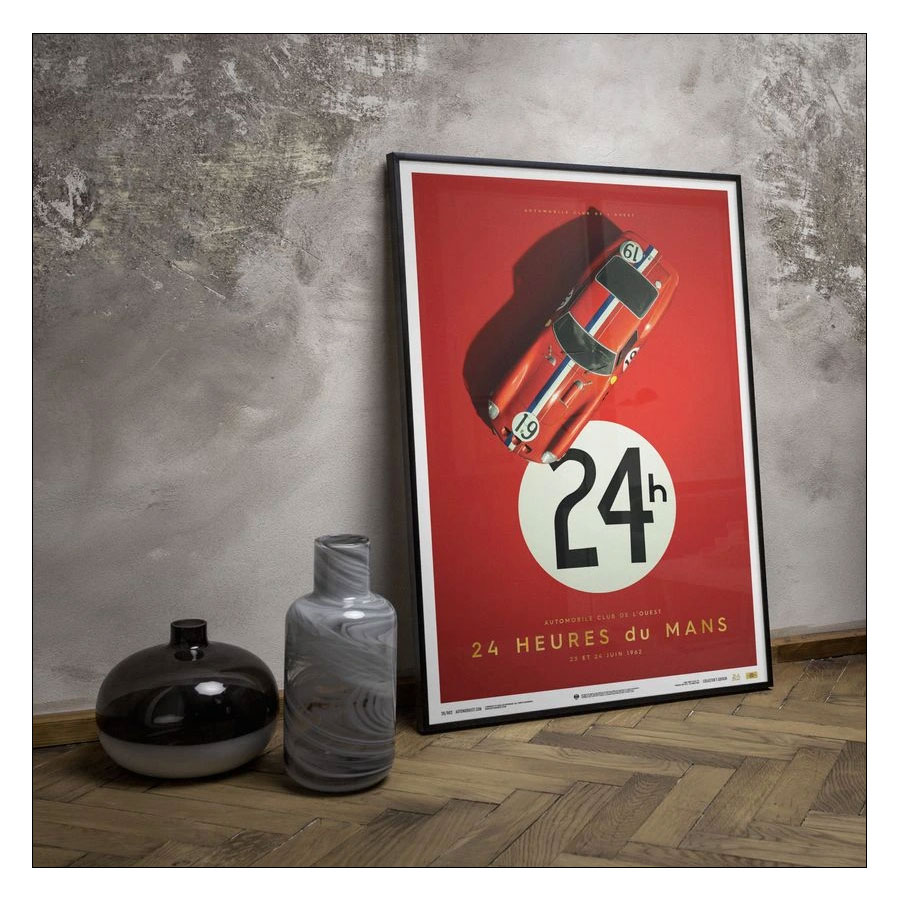 楽天市場】ポスター オートモビリスト フェラーリ 250 GTO 1962年 ル