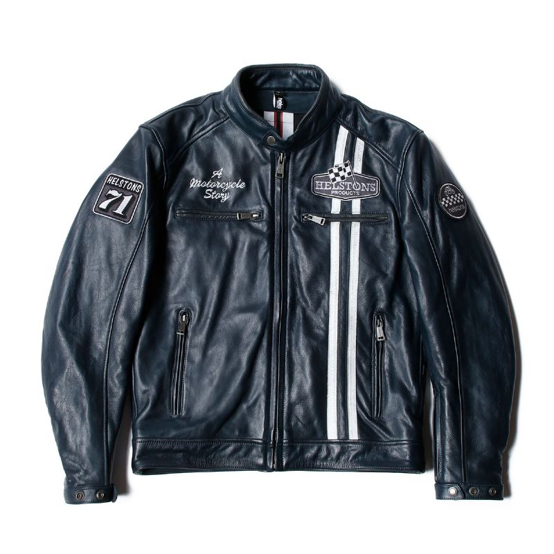 楽天市場】ヘルストン レザージャケット インディ レザー ジャケット
