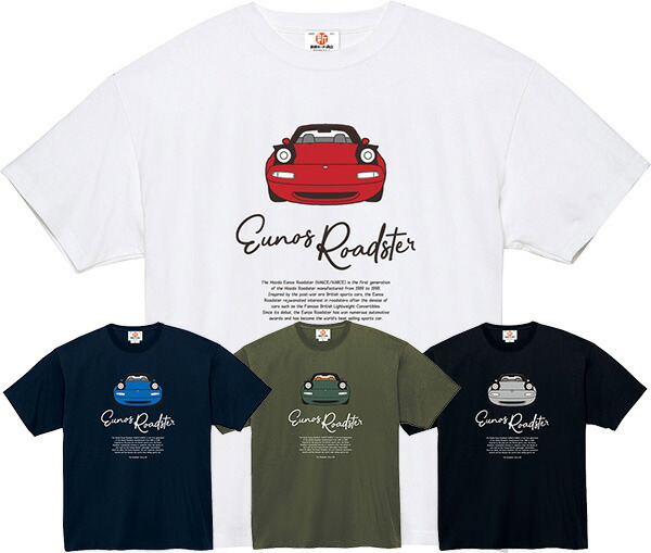 楽天市場】The Roadster Story #2 Eunos Roadster Front Face T-shirts