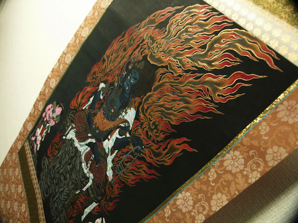 楽天市場】仏画掛け軸 不動明王 肉筆画 一点もの : 仏像仏画チベット