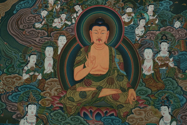 楽天市場】阿弥陀来迎図 仏画掛け軸（全紙サイズ） : 仏像仏画チベット