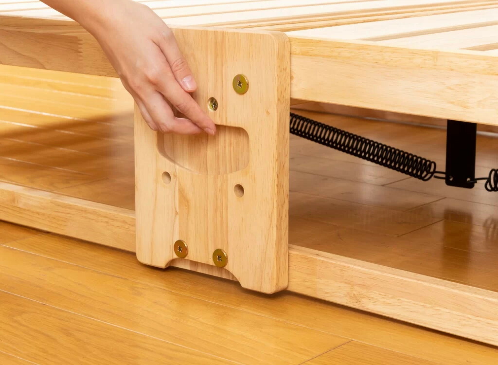 楽天市場】中居木工 折りたたみ ひのきスノコベッド ロータイプ 日本製