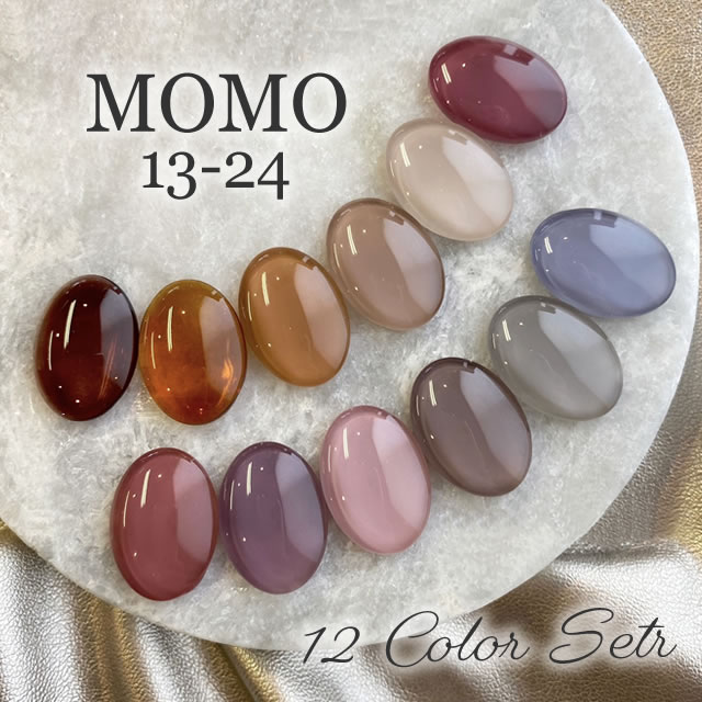 楽天市場】カラージェル MOMO by nail for all 3g 12色セット 13-24