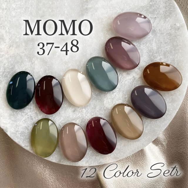 楽天市場】カラージェル MOMO by nail for all 3g 12色セット 37-48